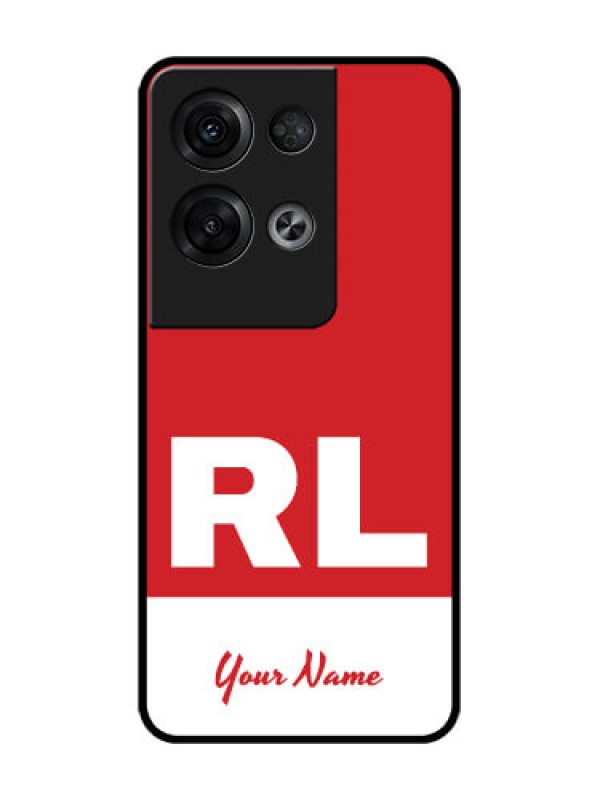 Custom Oppo Reno 8 Pro 5G Custom Metal Phone Case - Dual Tone Custom Text Design