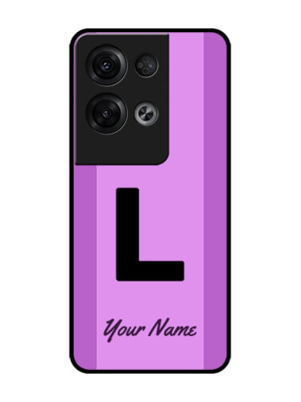 Custom Oppo Reno 8 Pro 5G Custom Metal Phone Case - Tricolor Custom Text Design