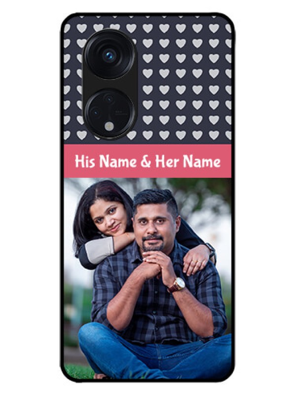 Custom Oppo Reno 8T 5G Custom Metal Phone CaseLove Symbols Design