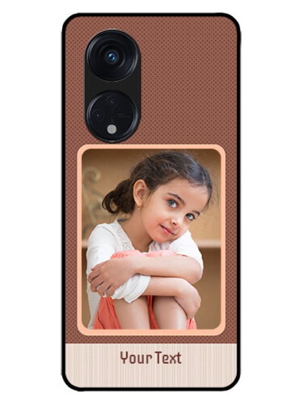 Custom Oppo Reno 8T 5G Custom Metal Phone CaseSimple Pic Upload Design