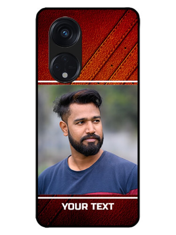 Custom Oppo Reno 8T 5G Custom Metal Phone CaseLeather Phone Case Design