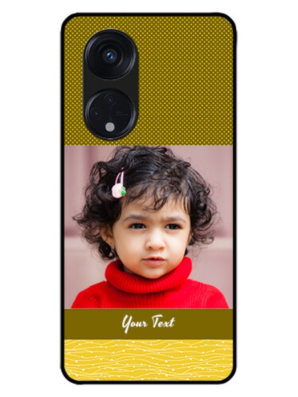 Custom Oppo Reno 8T 5G Custom Metal Phone CaseSimple Green Color Design