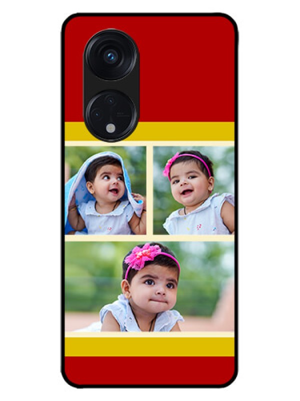 Custom Oppo Reno 8T 5G Custom Metal Phone CaseMultiple Pic Upload Design