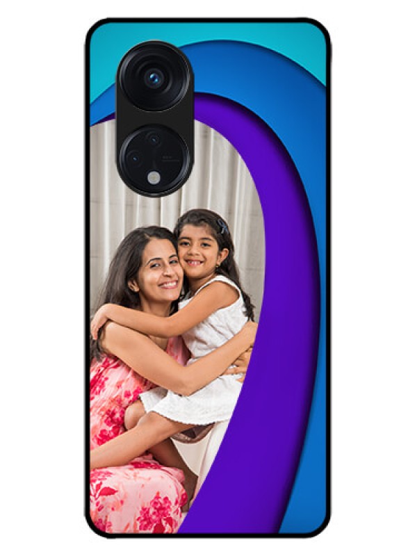 Custom Oppo Reno 8T 5G Custom Metal Phone CaseSimple Pattern Design