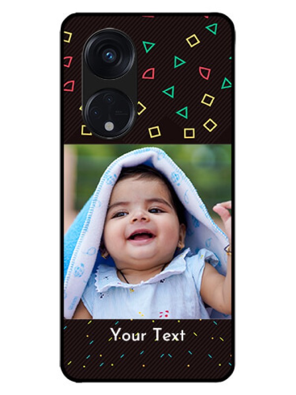 Custom Oppo Reno 8T 5G Custom Metal Phone CaseWith Confetti Birthday Design