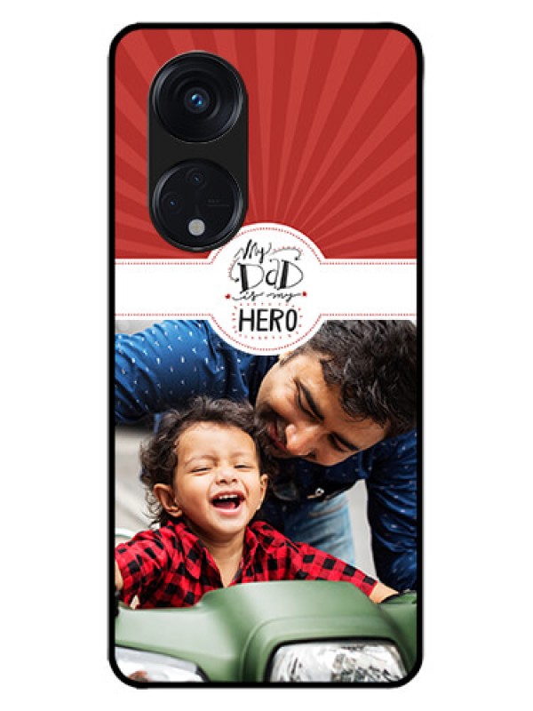 Custom Oppo Reno 8T 5G Custom Metal Phone CaseMy Dad Hero Design