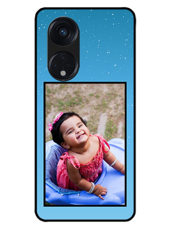 Custom Oppo Reno 8T 5G Custom Metal Phone CaseWave Pattern Colorful Design