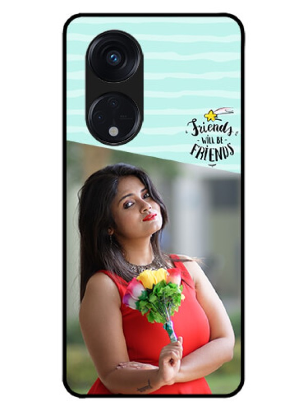 Custom Oppo Reno 8T 5G Custom Metal Phone CaseFriends Picture Icon Design