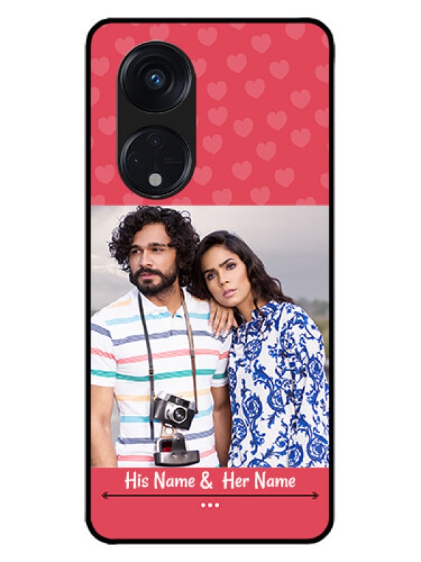 Custom Oppo Reno 8T 5G Custom Metal Phone CaseSimple Love Design