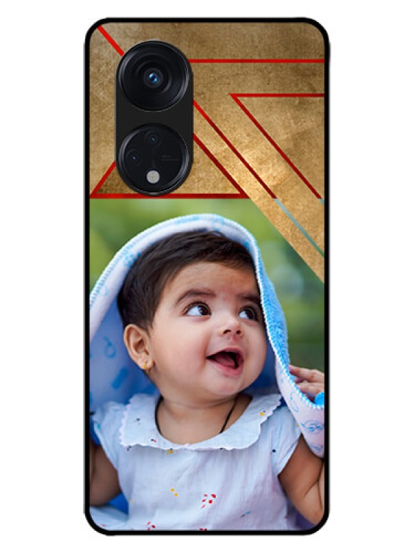 Custom Oppo Reno 8T 5G Custom Metal Phone CaseGradient Abstract Texture Design