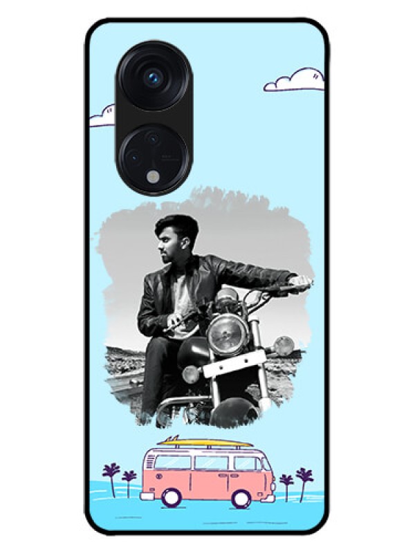 Custom Oppo Reno 8T 5G Custom Metal Phone CaseTravel and Adventure Design