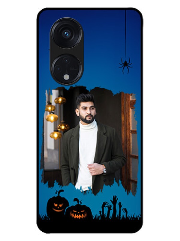 Custom Oppo Reno 8T 5G Custom Metal Phone CaseWith Pro Halloween Design