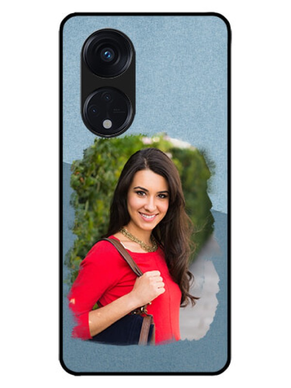 Custom Oppo Reno 8T 5G Custom Metal Phone CaseGrunge Line Art Design