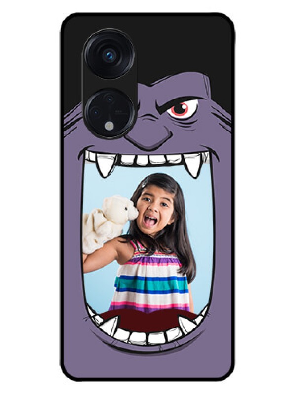 Custom Oppo Reno 8T 5G Custom Metal Phone CaseAngry Monster Design