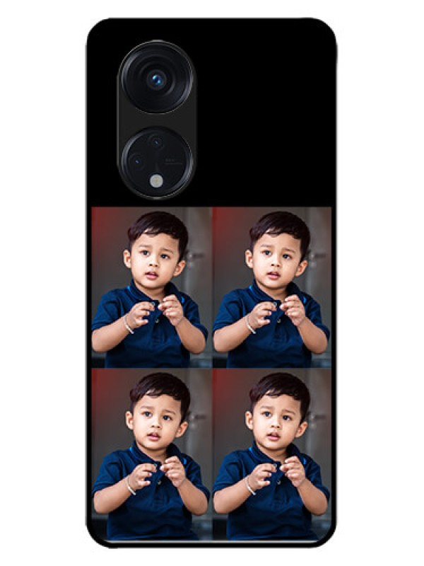 Custom Oppo Reno 8T 5G Custom Metal Phone Case4 Image Holder Design