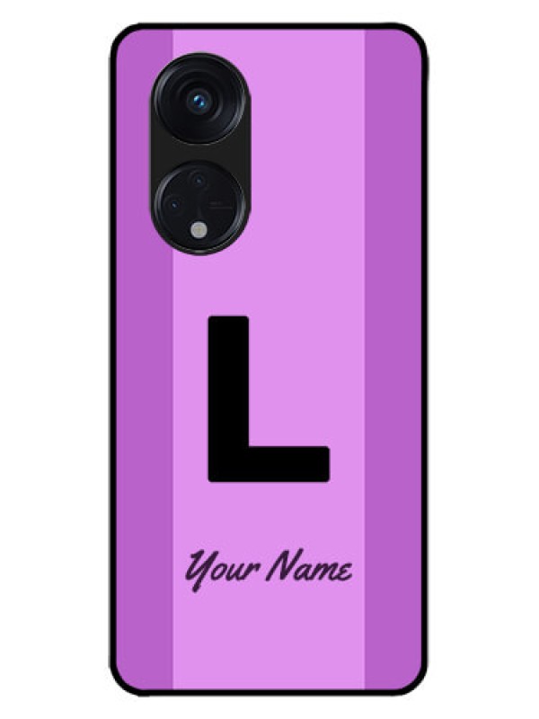 Custom Oppo Reno 8T 5G Custom Metal Phone CaseTricolor Custom Text Design