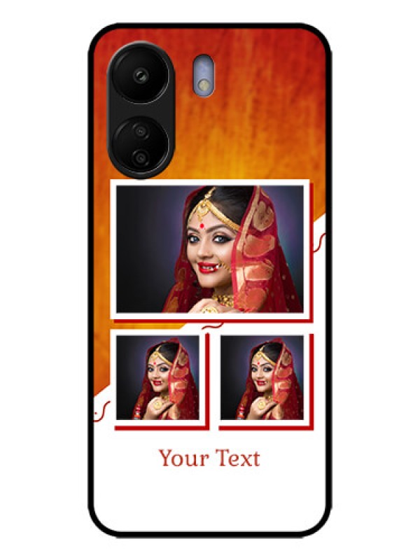 Custom Poco C65 Custom Metal Phone Case - Wedding Memories Design