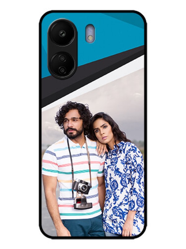 Custom Poco C65 Custom Metal Phone Case - Simple Pattern Photo Upload Design