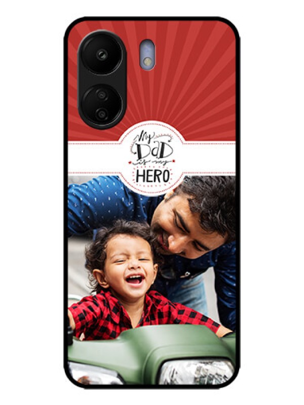 Custom Poco C65 Custom Metal Phone Case - My Dad Hero Design