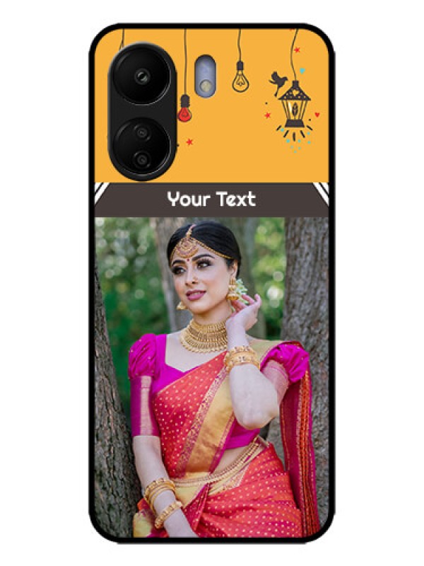 Custom Poco C65 Custom Metal Phone Case - With Family Picture And Icons