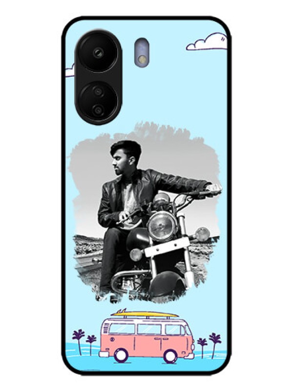 Custom Poco C65 Custom Metal Phone Case - Travel and Adventure Design