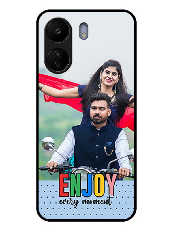 Custom Poco C65 Custom Metal Phone Case - Enjoy Every Moment Design