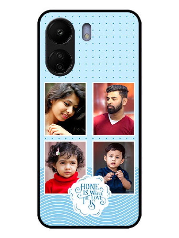 Custom Poco C65 Custom Metal Phone Case - Cute Love Quote With 4 Pic Upload Design