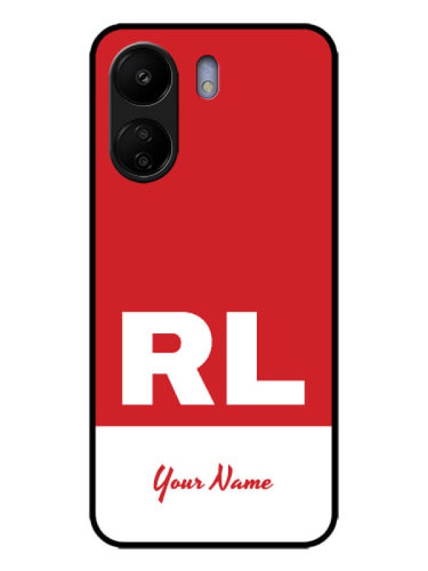 Custom Poco C65 Custom Metal Phone Case - Dual Tone Custom Text Design