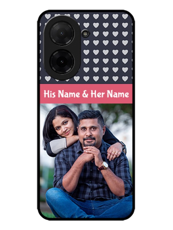 Custom Poco C71 Custom Metal Phone Case - Love Symbols Design