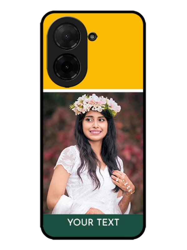 Custom Poco C71 Custom Metal Phone Case - Love You Design