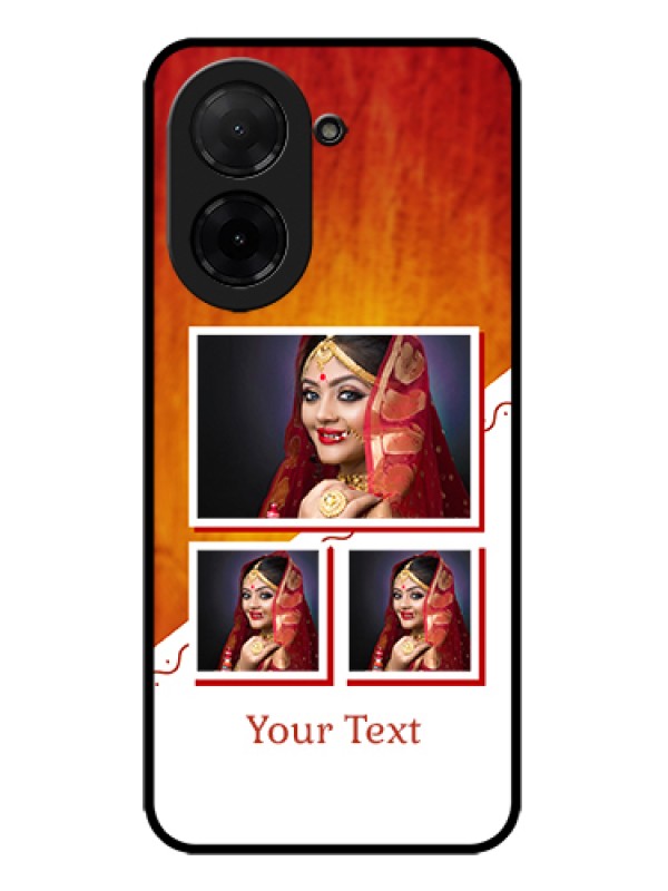 Custom Poco C71 Custom Metal Phone Case - Wedding Memories Design