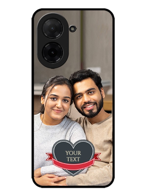 Custom Poco C71 Custom Metal Phone Case - Just Married Couple Design