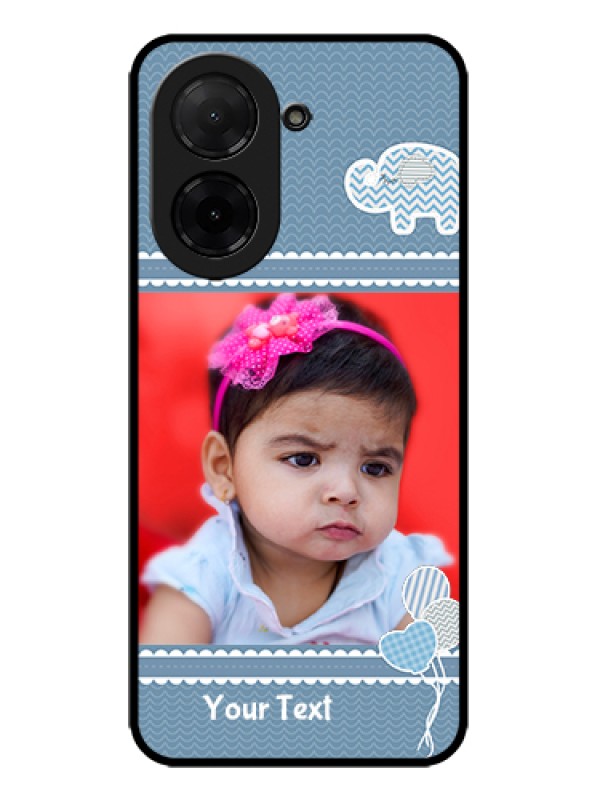 Custom Poco C71 Custom Metal Phone Case - With Kids Pattern Design