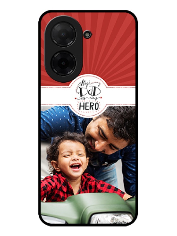 Custom Poco C71 Custom Metal Phone Case - My Dad Hero Design