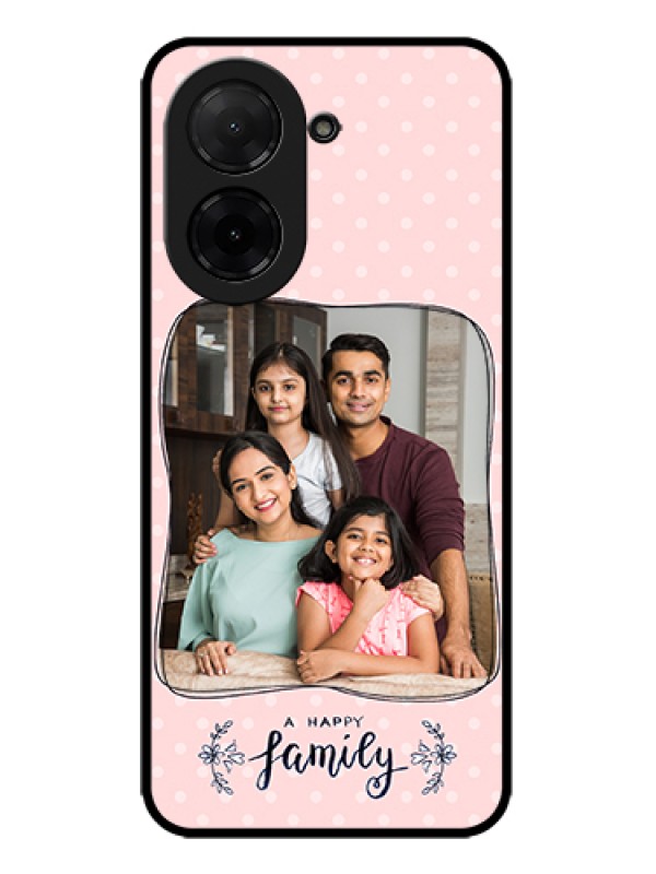 Custom Poco C71 Custom Metal Phone Case - Family With Dots Design