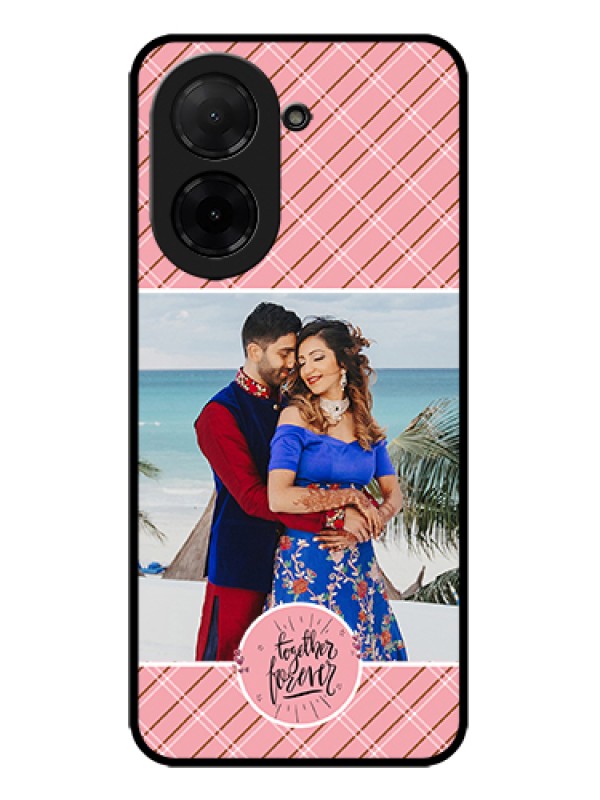 Custom Poco C71 Custom Metal Phone Case - Together Forever Design