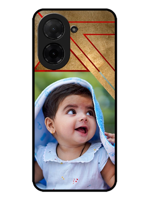 Custom Poco C71 Custom Metal Phone Case - Gradient Abstract Texture Design