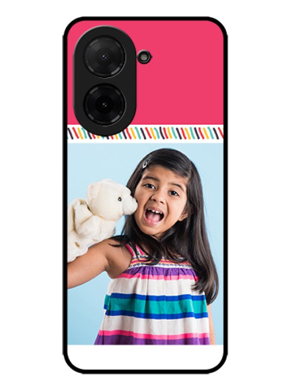 Custom Poco C71 Custom Metal Phone Case - Line Art Design