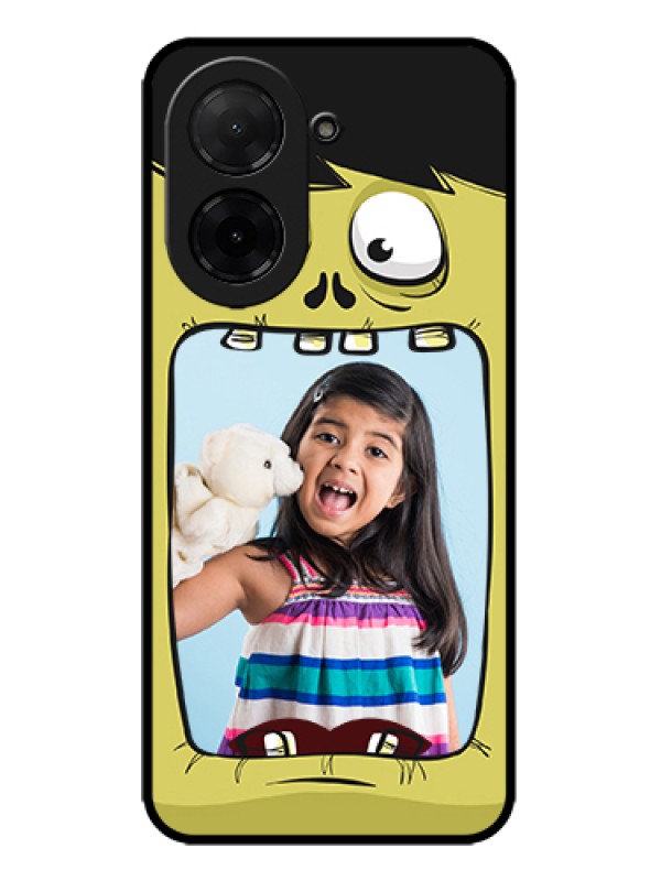 Custom Poco C71 Custom Metal Phone Case - Cartoon Monster Back Case Design