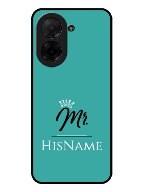 Custom Poco C71 Custom Metal Phone Case - Mr With Name Design