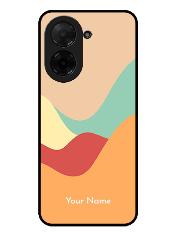 Custom Poco C71 Custom Metal Phone Case - Ocean Waves Multi - Colour Design