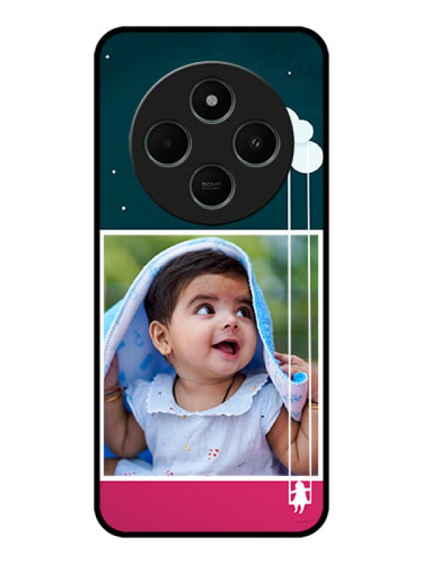 Custom Poco C75 5G Custom Metal Phone CaseCute Girl With Cloud Design