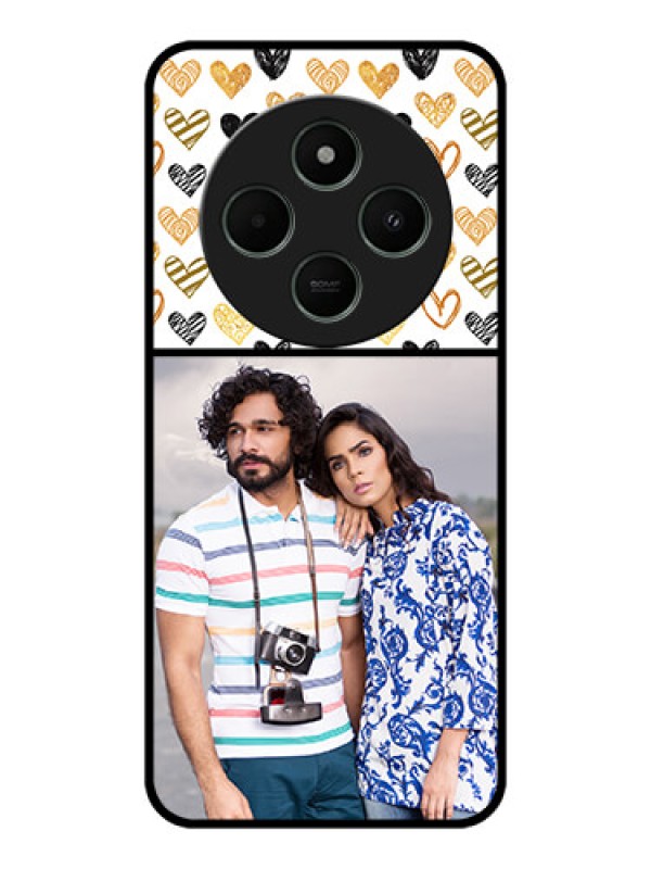 Custom Poco C75 5G Custom Metal Phone CaseLove Symbol Design