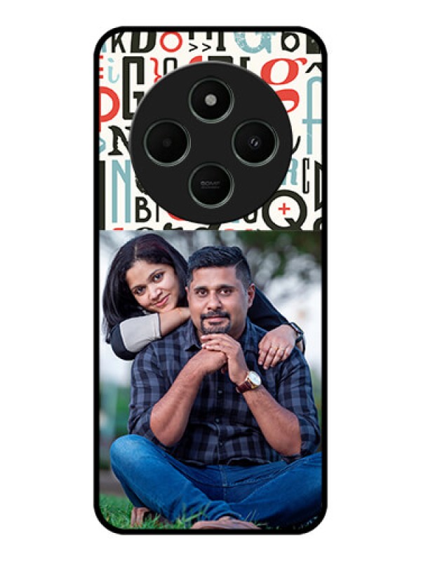 Custom Poco C75 5G Custom Metal Phone CaseAlphabet Design