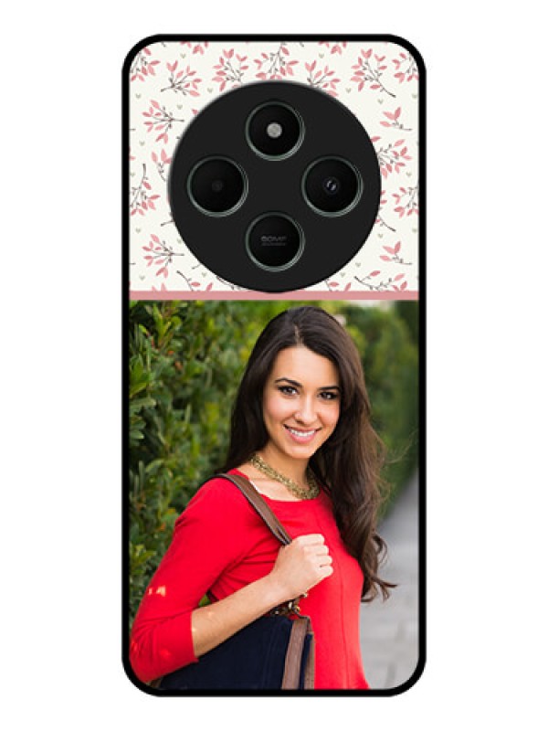 Custom Poco C75 5G Custom Metal Phone CaseStunning Floral Design