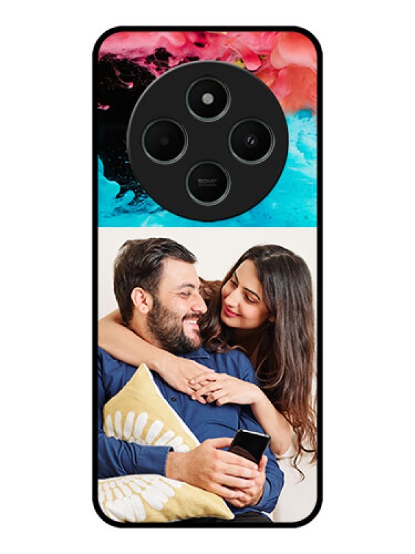 Custom Poco C75 5G Custom Metal Phone CaseQuote With Acrylic Painting Design