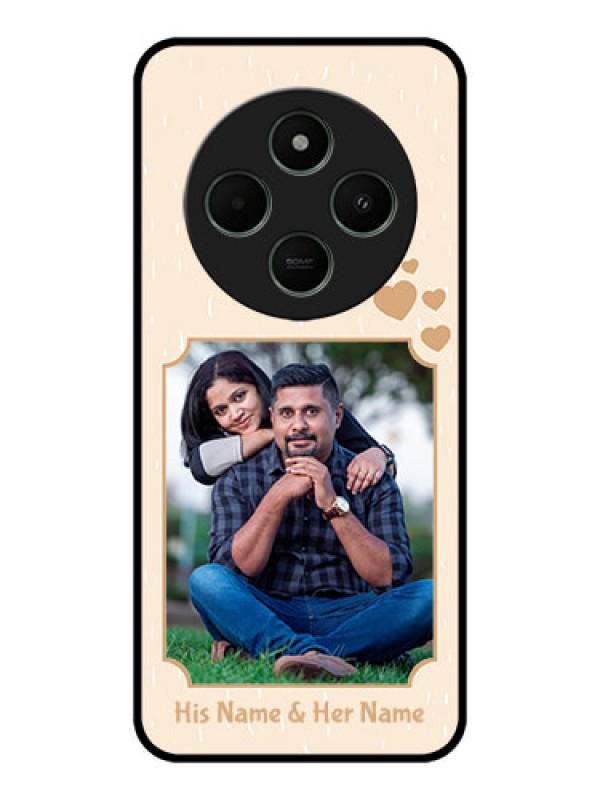 Custom Poco C75 5G Custom Metal Phone CaseWith Confetti Love Design