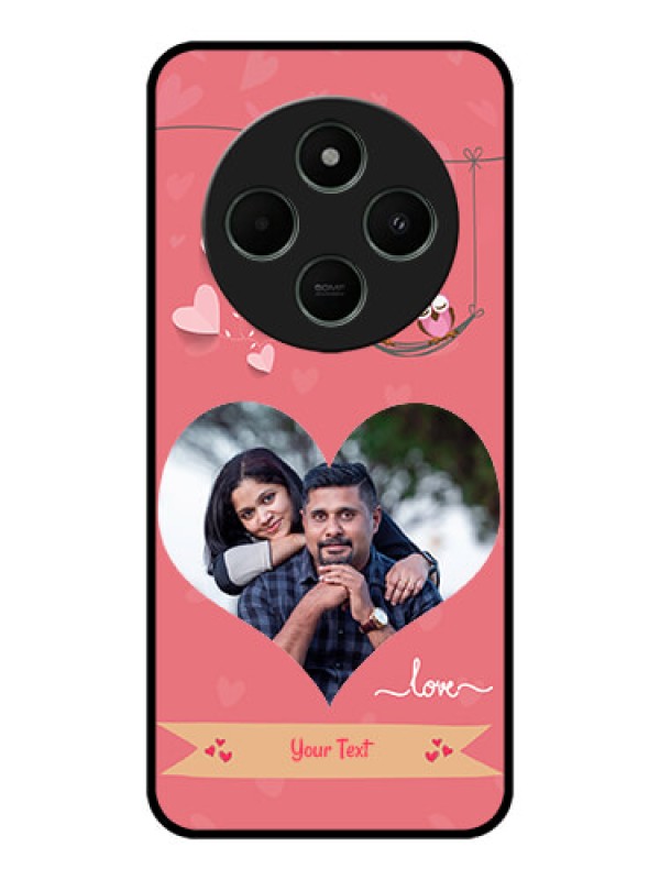 Custom Poco C75 5G Custom Metal Phone CasePeach Color Love Design