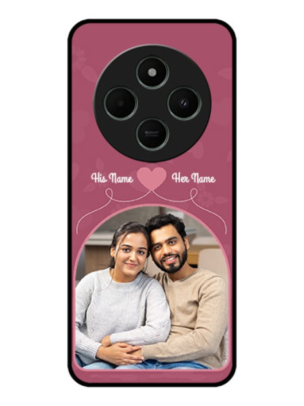 Custom Poco C75 5G Custom Metal Phone CaseLove Floral Design