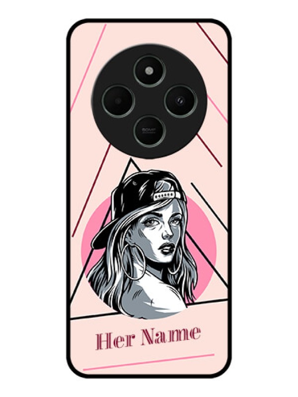 Custom Poco C75 5G Custom Metal Phone CaseRockstar Girl Design